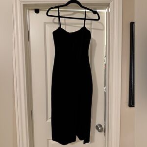 Lovers and Friends Black Bodycon Midi Dress